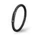 Lederarmband Herren Uniqal Unisex Magnetverschluss schwarz